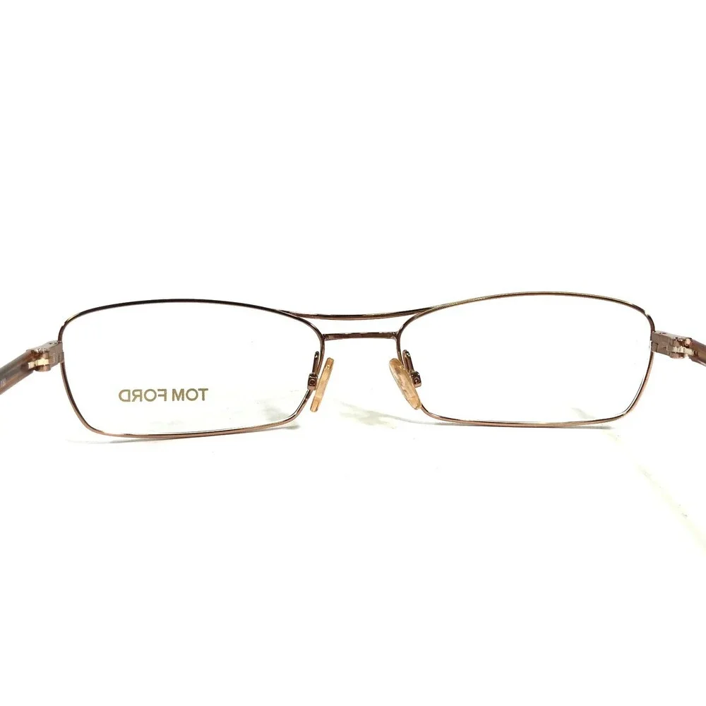 Tom Ford Eyeglasses Frames TF5024 268 Brown Rectangular Full Wire Rim 54-16-130